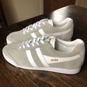 Gola Harrier Suede Grey/White Tennis Shoe Size 9